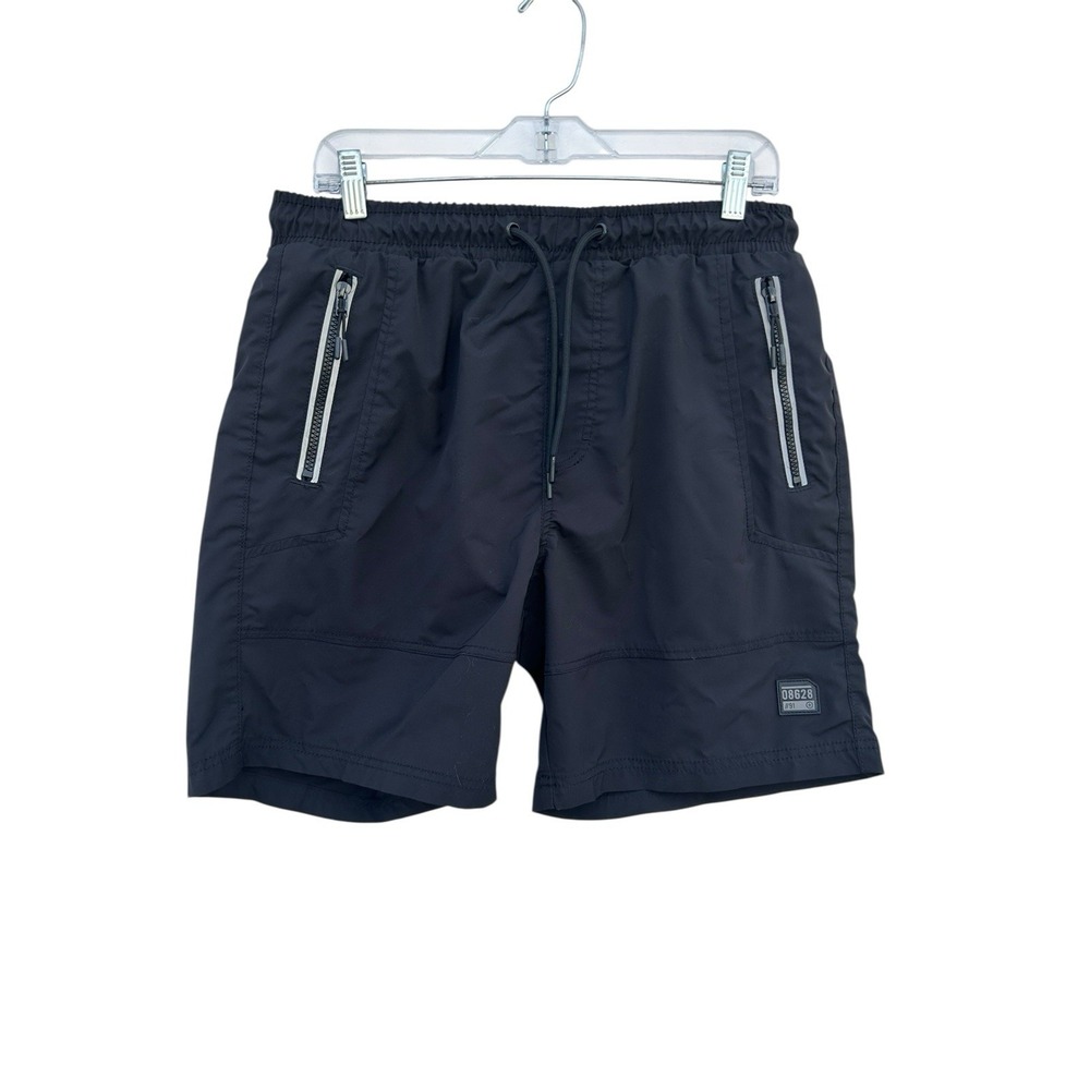 South Pole Essentials Men's Large Black Zippered Pocket Shorts EUC